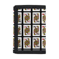 Four Queens Playing Cards Pattern Print Trifold Wallet