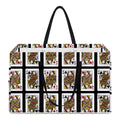 Four Queens Playing Cards Pattern Print Utility Tote Bag