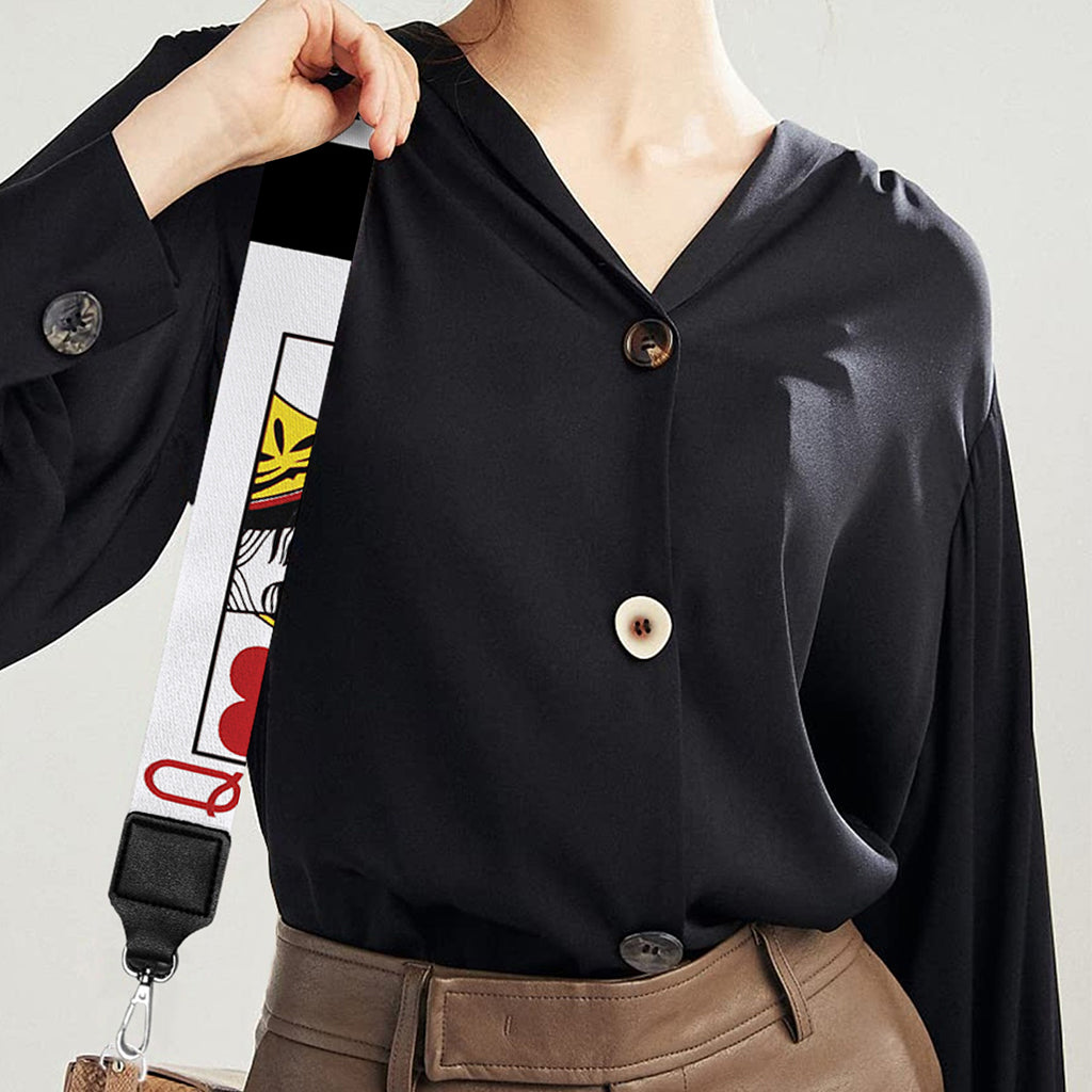 Four Queens Playing Cards Print Bag Strap