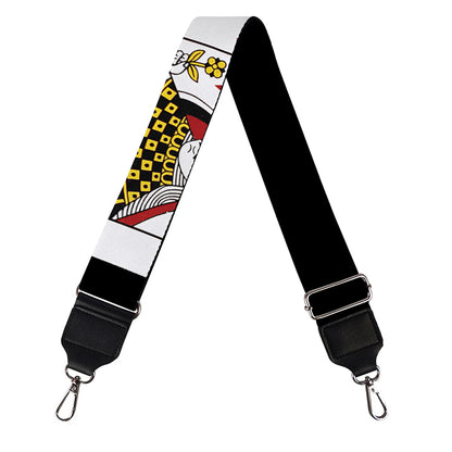 Four Queens Playing Cards Print Bag Strap