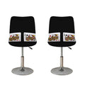 Four Queens Playing Cards Print Bar Stool Covers