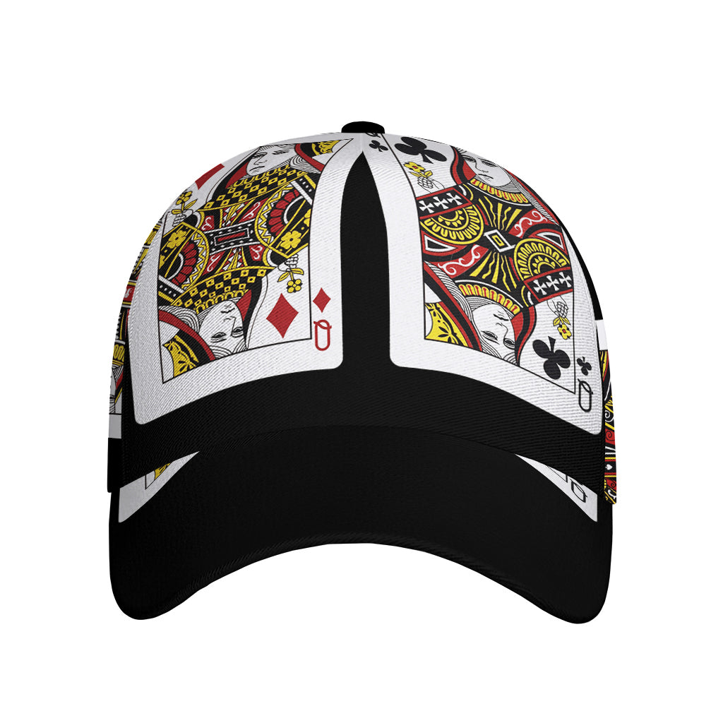 Four Queens Playing Cards Print Baseball Cap