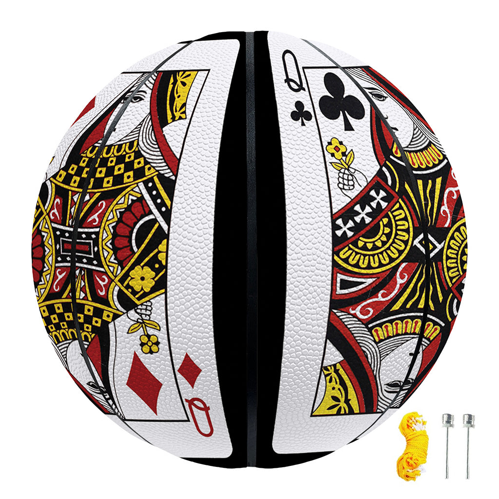 Four Queens Playing Cards Print Basketball
