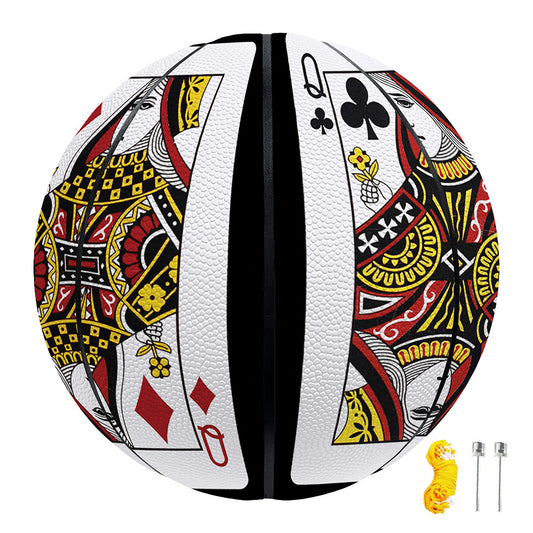 Four Queens Playing Cards Print Basketball
