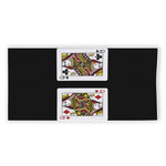 Four Queens Playing Cards Print Beach Towel