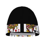 Four Queens Playing Cards Print Beanie