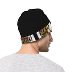 Four Queens Playing Cards Print Beanie