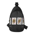 Four Queens Playing Cards Print Sling Bag