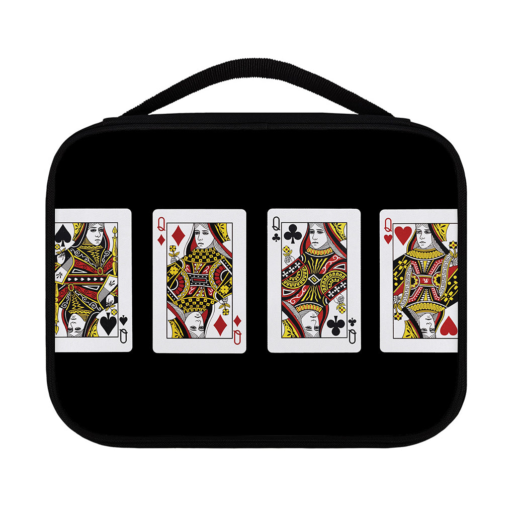 Four Queens Playing Cards Print Classic Bible Case