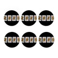 Four Queens Playing Cards Print Coaster Set