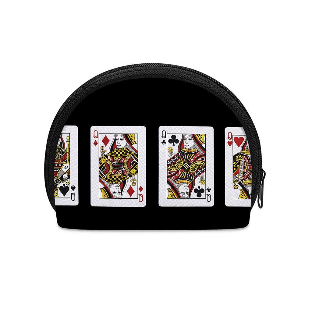 Four Queens Playing Cards Print Coin Purse