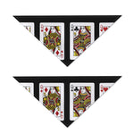 Four Queens Playing Cards Print Dog Bandana