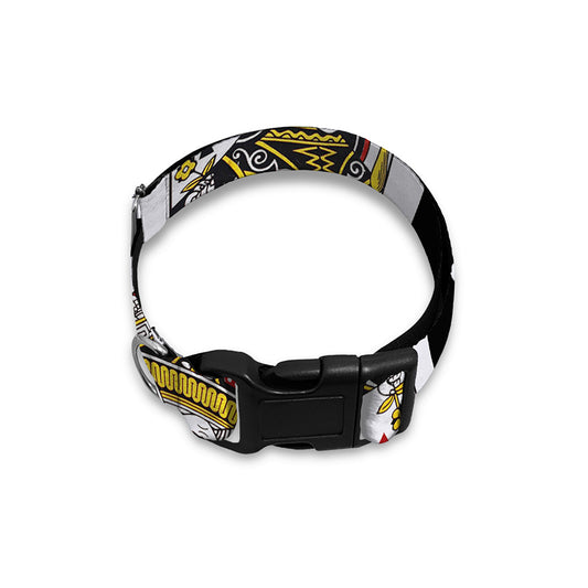 Four Queens Playing Cards Print Dog Collar