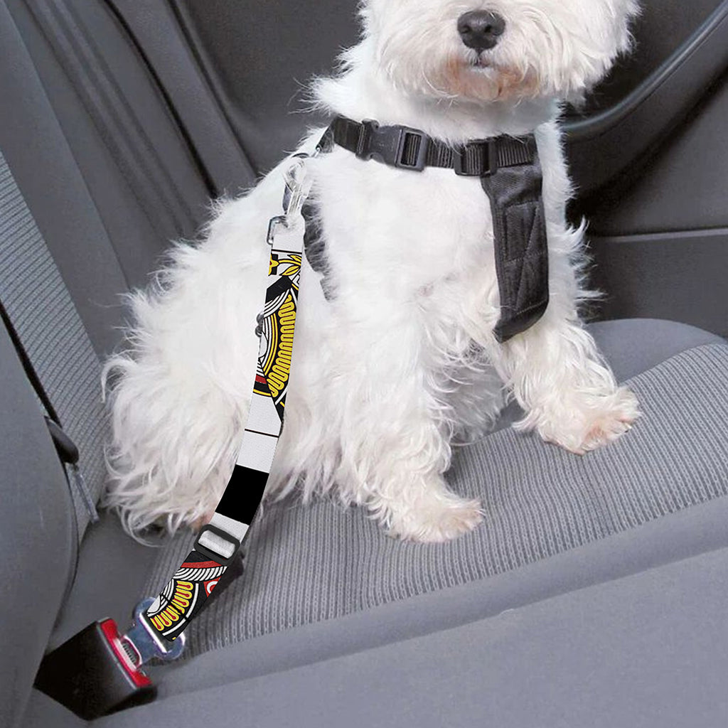 Four Queens Playing Cards Print Dog Seat Belt
