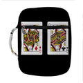 Four Queens Playing Cards Print Front Pocket Bible Bag