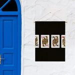 Four Queens Playing Cards Print Garden Flag