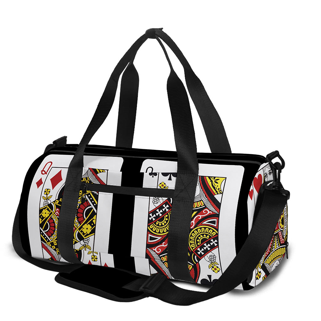 Four Queens Playing Cards Print Gym Bag