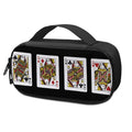 Four Queens Playing Cards Print Portable Cooler Travel Case