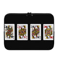 Four Queens Playing Cards Print Laptop Sleeve