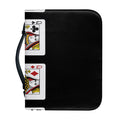 Four Queens Playing Cards Print Leather Bible Cover