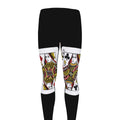Four Queens Playing Cards Print Men's Leggings