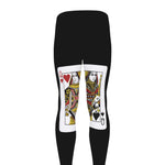 Four Queens Playing Cards Print Men's leggings