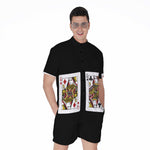 Four Queens Playing Cards Print Men's Rompers
