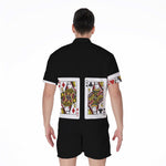 Four Queens Playing Cards Print Men's Rompers