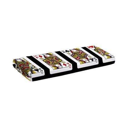 Four Queens Playing Cards Print Piano Keyboard Cover