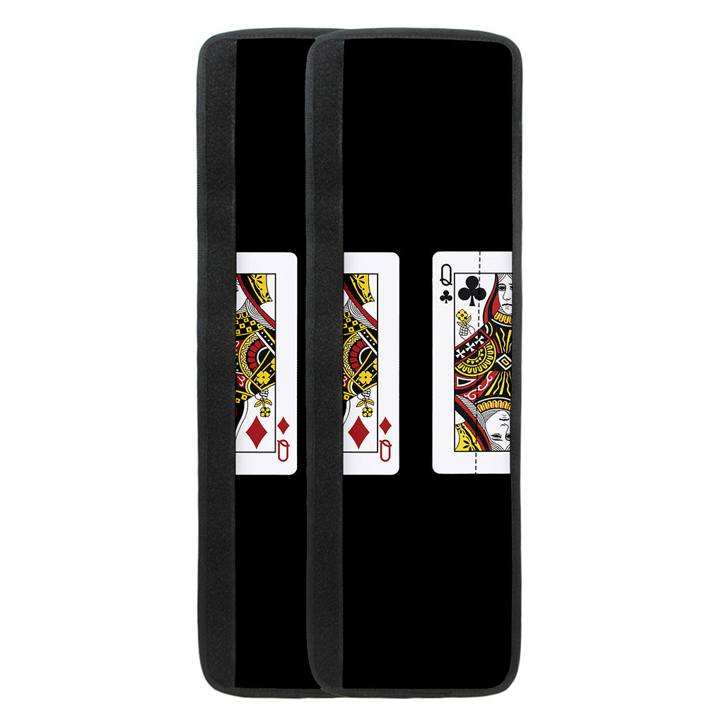Four Queens Playing Cards Print Refrigerator Handle Covers