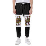 Four Queens Playing Cards Print Scuba Joggers