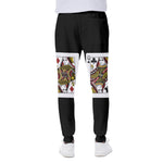 Four Queens Playing Cards Print Scuba Joggers