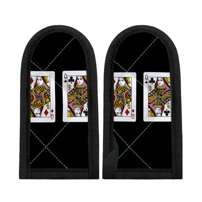 Four Queens Playing Cards Print Skillet Handle Cover