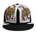 Four Queens Playing Cards Print Snapback Cap