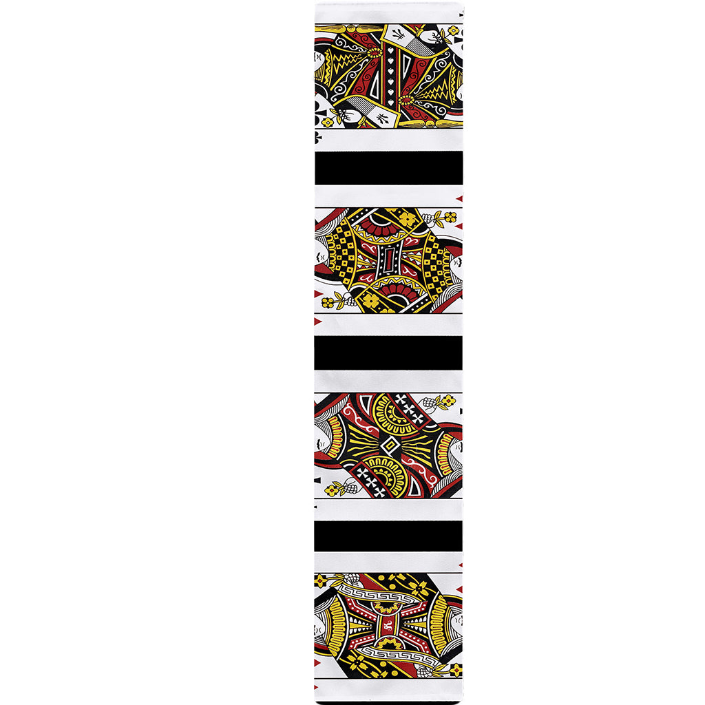 Four Queens Playing Cards Print Table Runner