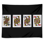 Four Queens Playing Cards Print Tapestry
