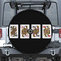 Four Queens Playing Cards Print Tire Cover With Camera Hole