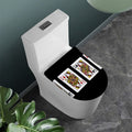 Four Queens Playing Cards Print Toilet Lid Cover