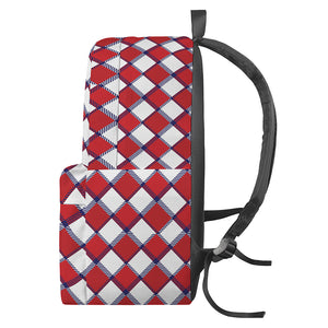 Fourth of July American Plaid Print Backpack