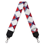 Fourth of July American Plaid Print Bag Strap