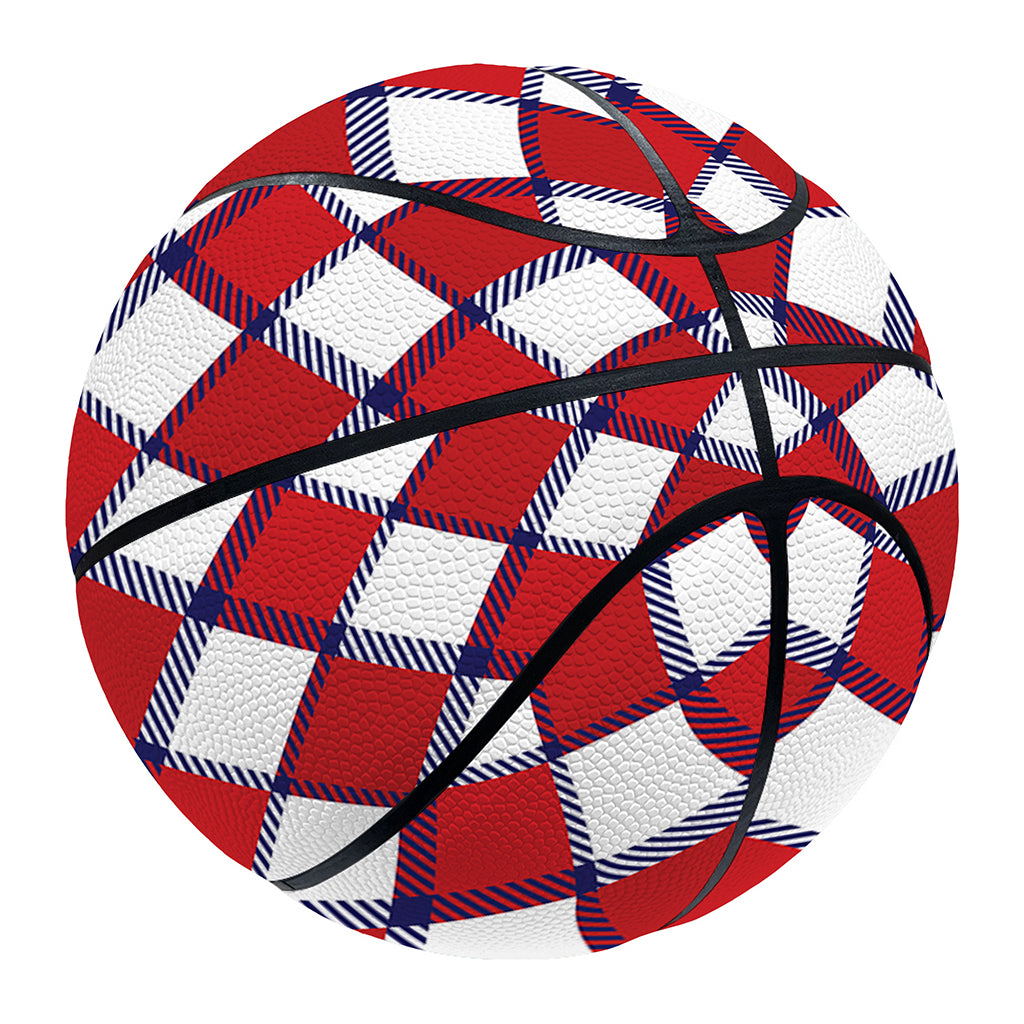 Fourth of July American Plaid Print Basketball