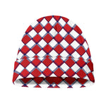 Fourth of July American Plaid Print Beanie
