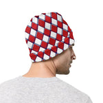 Fourth of July American Plaid Print Beanie