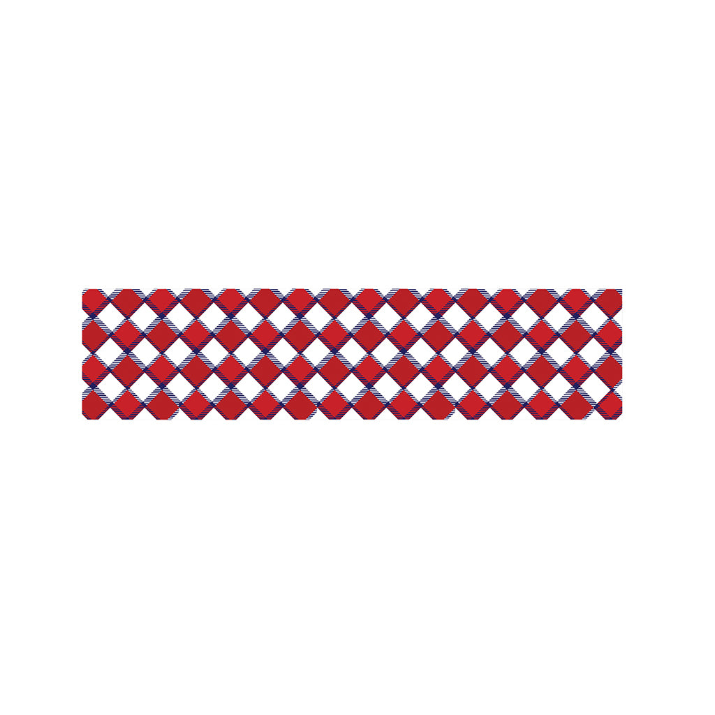 Fourth of July American Plaid Print Bed Runner