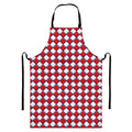 Fourth of July American Plaid Print Bib Apron With Pocket