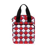 Fourth of July American Plaid Print Bible Tote Bag