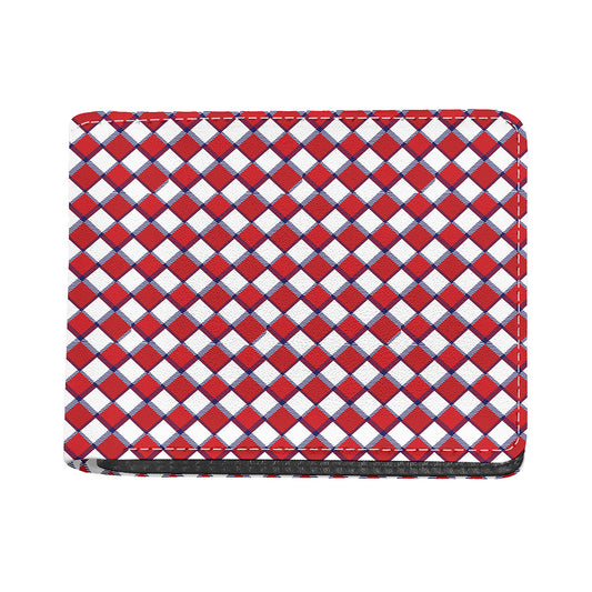 Fourth of July American Plaid Print Bifold Wallet