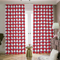 Fourth of July American Plaid Print Dimout Pencil Pleat Curtains