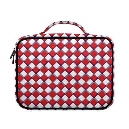 Fourth of July American Plaid Print Briefcase Bible Bag