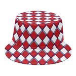 Fourth of July American Plaid Print Bucket Hat